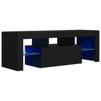 TV Cabinet with LED Lights Black 120x35x40 cm Kings Warehouse 