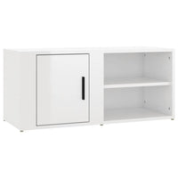 TV Cabinets 2 pcs High Gloss White 80x31.5x36 cm Engineered Wood Kings Warehouse 