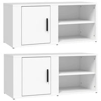 TV Cabinets 2 pcs White 80x31.5x36 cm Engineered Wood Kings Warehouse 