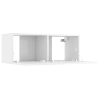 TV Cabinets 4 pcs High Gloss White 80x30x30 cm Engineered Wood living room Kings Warehouse 
