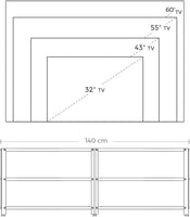 TV Stand for 60-Inch TV with Industrial Style Steel Frame Rustic Brown and Black Furniture Kings Warehouse 