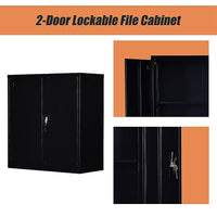 Two-Door Shelf Office Gym Filing Storage Locker Cabinet Safe Furniture Kings Warehouse 