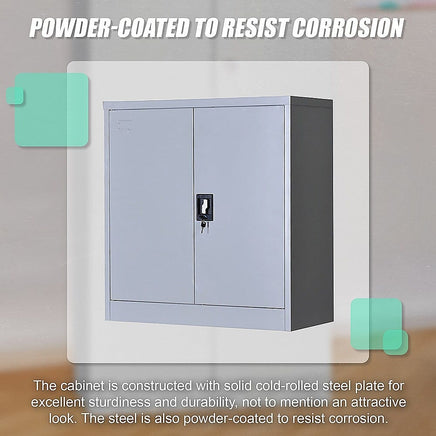 Two-Door Shelf Office Gym Filing Storage Locker Cabinet Safe Furniture Kings Warehouse 