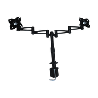 Two-Screen 10-25" Desk Monitor TV Plasma LED LCD Work Mount Electronics Kings Warehouse 