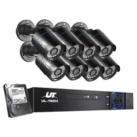 UL-tech CCTV Security System 8CH DVR 8 Cameras 4TB Hard Drive Electronics Kings Warehouse 