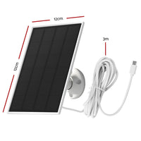 UL-tech Solar Panel For Security Camera Wireless 3W Electronics Kings Warehouse 