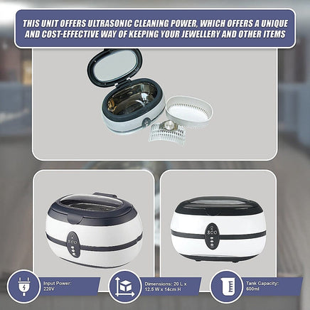 Ultrasonic Multi Purpose Sonic Wave Jewellery Cleaner Appliances Kings Warehouse 