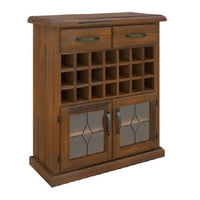 Umber Sideboard Buffet Wine Cabinet Bar Bottle Wooden Storage Rack - Dark Brown living room Kings Warehouse 
