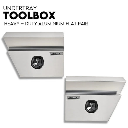 Under Tray Tool Box Underbody Pair Set 600mm Aluminium Auto Accessories Kings Warehouse 