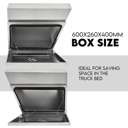 Under Tray Tool Box Underbody Pair Set 600mm Aluminium Auto Accessories Kings Warehouse 