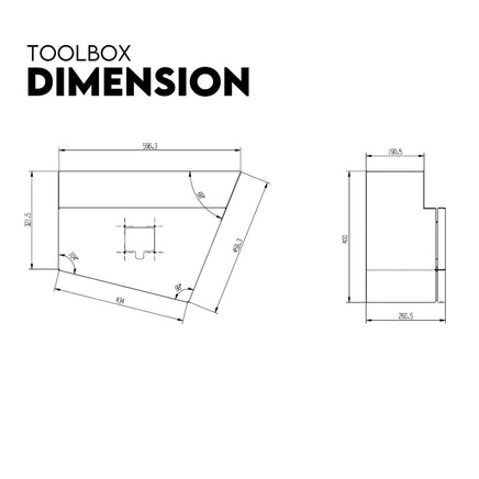 Under Tray Tool Box Underbody Pair Set 600mm Black Aluminium Auto Accessories Kings Warehouse 