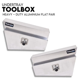 Under Tray Tool Box Underbody Pair Set 750mm Aluminium Auto Accessories Kings Warehouse