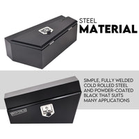 Under Tray Tool Box Underbody Pair Set 750mm Black Steel Auto Accessories Kings Warehouse 