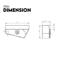 Under Tray Tool Box Underbody Pair Set 750mm White Steel Auto Accessories Kings Warehouse 