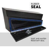 Under Tray Tool Box Underbody Pair Set 900mm Black Steel Auto Accessories Kings Warehouse 