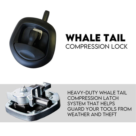 Under Tray Tool Box Underbody Pair Set 900mm Black Steel Auto Accessories Kings Warehouse 