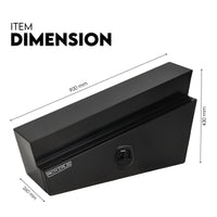 Under Tray Tool Box Underbody Pair Set 900mm Black Steel Auto Accessories Kings Warehouse 