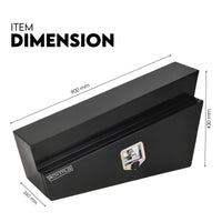 Under Tray Tool Box Underbody Pair Set 900mm Black Steel Auto Accessories Kings Warehouse 