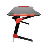 Unigamer RGB Gaming Desk in Red Furniture Kings Warehouse 