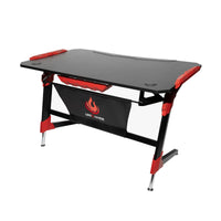 Unigamer RGB Gaming Desk in Red Furniture Kings Warehouse 