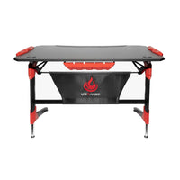 Unigamer RGB Gaming Desk in Red Kings Warehouse 