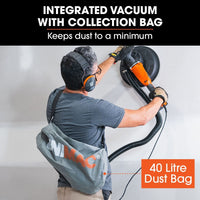 UNIMAC 1800W Drywall Sander Plaster Automatic Wall Gyprock Vacuum System Tools Kings Warehouse 