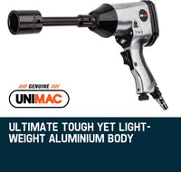 UNIMAC Air Impact Wrench Kit 17pc 1/2 Rattle Gun Set Socket Pneumatic Metric Kings Warehouse 