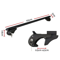 Universal Car Roof Rack 1080mm Cross Bars Aluminium Black Adjustable Car 90kgs load Carrier Boxing Day Bash Kings Warehouse 