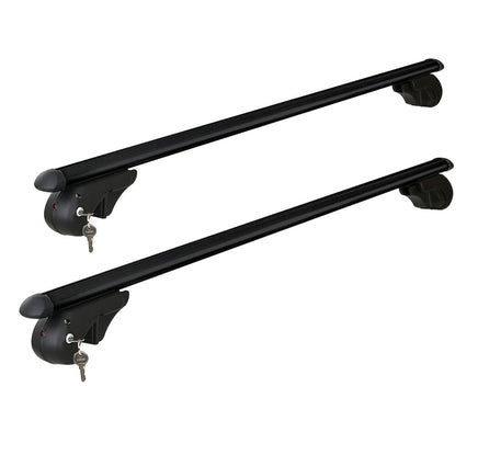 Universal Car Roof Rack 1080mm Cross Bars Aluminium Black Adjustable Car 90kgs load Carrier Boxing Day Bash Kings Warehouse 