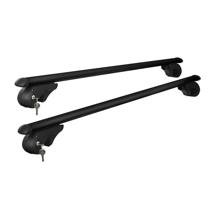 Universal Car Roof Rack 1080mm Cross Bars Aluminium Black Adjustable Car 90kgs load Carrier Boxing Day Bash Kings Warehouse 