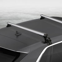 Universal Car Roof Rack 1450mm Cross Bars Aluminium Silver Adjustable Brackets Carrier 90kg BestSellers Kings Warehouse 