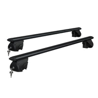 Universal Car Roof Rack Aluminium Cross Bars Adjustable 126cm Black Upgraded End of Year Clearance Sale Kings Warehouse 