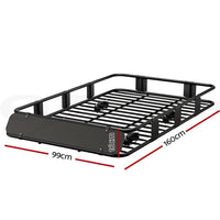 Universal Car Roof Rack Basket Luggage Vehicle Cargo Carrier 160cm Black Auto Accessories Kings Warehouse 