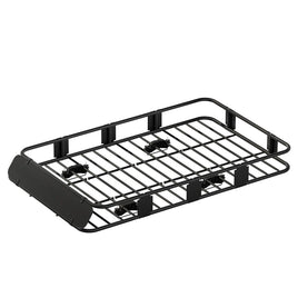 Universal Car Roof Rack Basket Luggage Vehicle Cargo Carrier 160cm Black Auto Accessories Kings Warehouse 