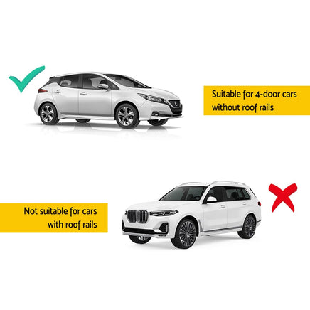 Universal Car Roof Rack Cross Bars 90cm Aluminium Adjustable Lockable 45kg Clamps Auto Accessories Kings Warehouse 