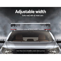 Universal Car Roof Rack Cross Bars Aluminium Adjustable 111cm Silver Upgraded End of Year Clearance Sale Kings Warehouse 
