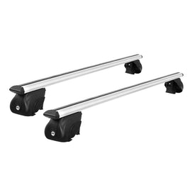 Universal Car Roof Rack Cross Bars Aluminium Adjustable 111cm Silver Upgraded End of Year Clearance Sale Kings Warehouse 