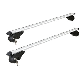 Universal Car Roof Rack Cross Bars Aluminium Silver Adjustable 108cm Racks Boxing Day Bash Kings Warehouse 