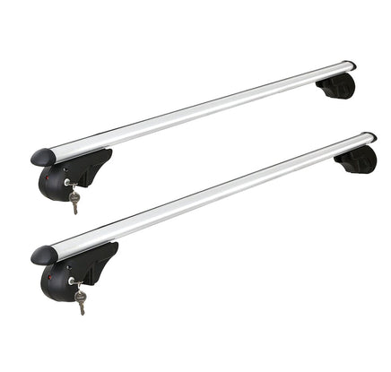 Universal Car Roof Racks Pod Cross Bars Aluminium Adjustable 123cm Sliver Auto Accessories Kings Warehouse 