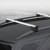 Universal Car Roof Racks Pod Cross Bars Aluminium Adjustable 123cm Sliver Auto Accessories Kings Warehouse 