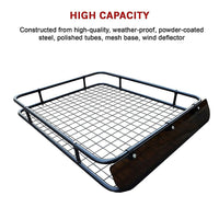 Universal Roof Rack Basket - Car Luggage Carrier Steel Cage Vehicle Cargo Outdoor Recreation Kings Warehouse 