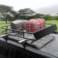 Universal Roof Rack Basket - Car Luggage Carrier Steel Cage Vehicle Cargo Outdoor Recreation Kings Warehouse 