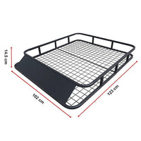 Universal Roof Rack Basket - Car Luggage Carrier Steel Cage Vehicle Cargo Outdoor Recreation Kings Warehouse 