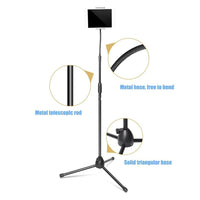 Universal Tripod Floor Stand Adjustable Gooseneck Holder 4-12.9 inch Tablet iPad iPhone Home & Garden Kings Warehouse 