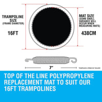 Up-Shot 16ft Replacement Trampoline Mat 16ft Kings Warehouse 