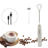 USB Charging Electric Egg Beater Milk Frother Handheld Drink Coffee Foamer AU with 2 Stainless Steel Whisks Pink Home & Garden Kings Warehouse 