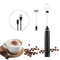 USB Charging Electric Egg Beater Milk Frother Handheld Drink Coffee Foamer AU with 2 Stainless Steel Whisks Pink Home & Garden Kings Warehouse 