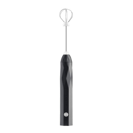 USB Charging Electric Egg Beater Milk Frother Handheld Drink Coffee Foamer Black with 2 Stainless Steel Whisks Home & Garden Kings Warehouse 