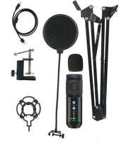 USB Condenser Microphone Kit with Adjustable Scissor Arm Stand Shock Mount for Podcasting, Gaming, Studio and Home Recording Kings Warehouse 
