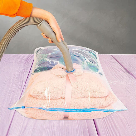 Vacuum Bags Clothes Sealed Clothing Bag Travel Compact Storage Space Saver x12 Home & Garden Kings Warehouse 